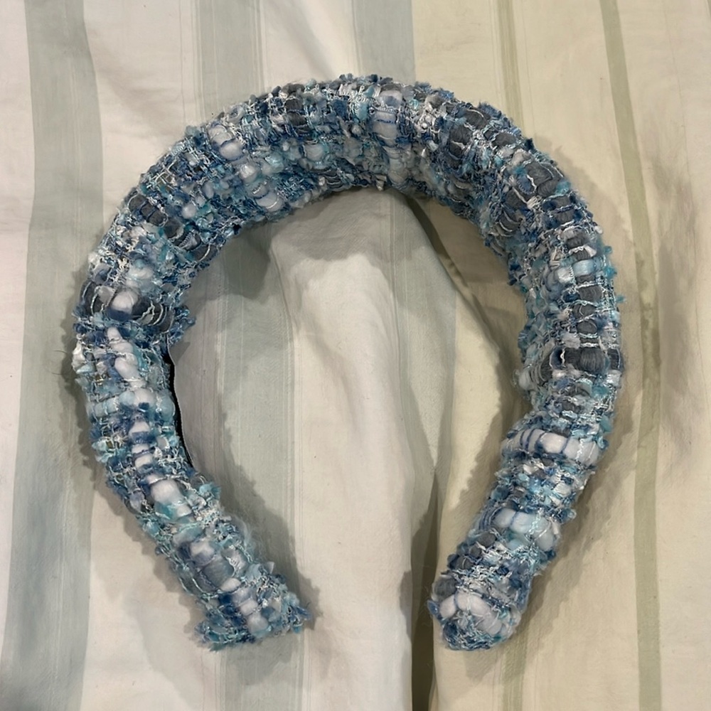 Headband blue tweed